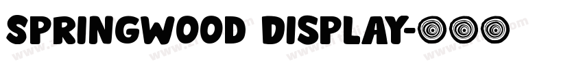 Springwood Display字体转换